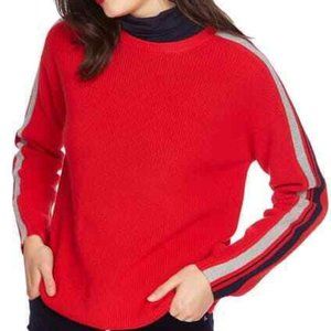 COURT & ROWE Women's Stripe Sleeve Sweater